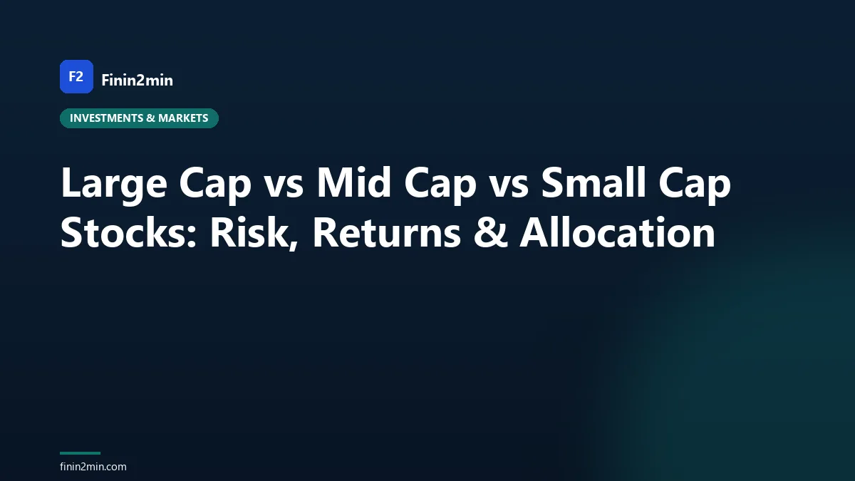 Large Cap vs Mid Cap vs Small Cap Stocks: Risk, Returns & Allocation
