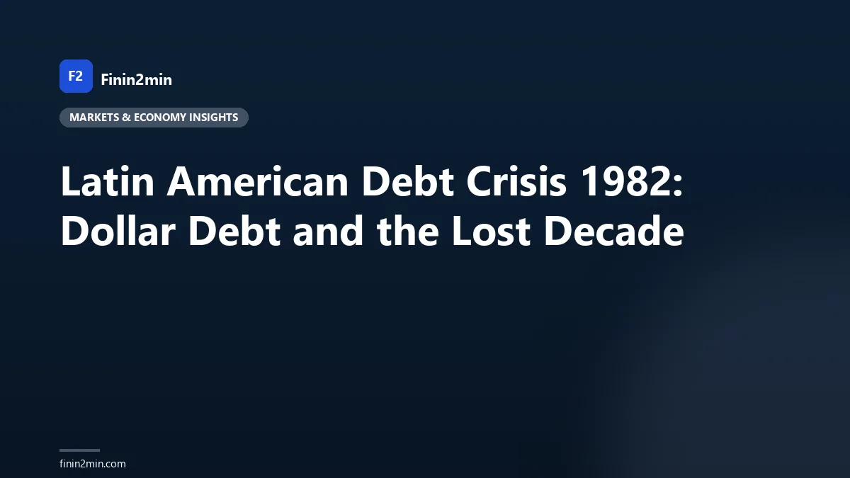 Latin American Debt Crisis 1982: Dollar Debt and the Lost Decade