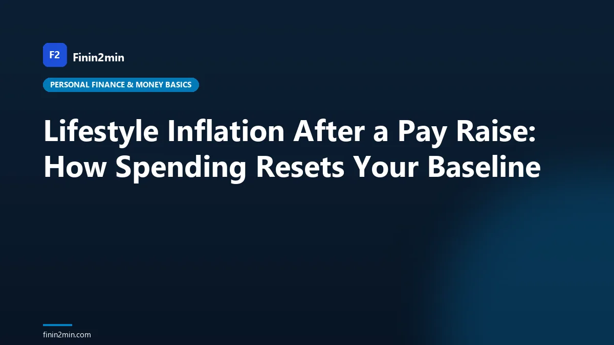 Lifestyle Inflation After a Pay Raise: How Spending Resets Your Baseline