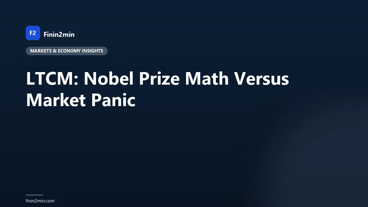 LTCM: Nobel Prize Math Versus Market Panic