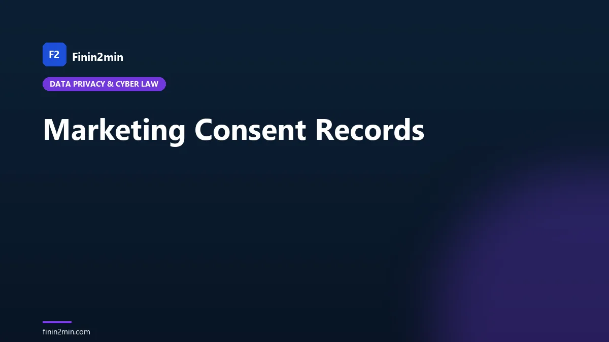 Marketing Consent Records