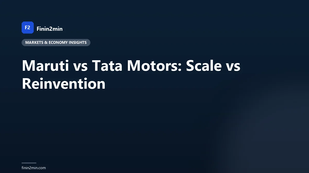 Maruti vs Tata Motors: Scale vs Reinvention