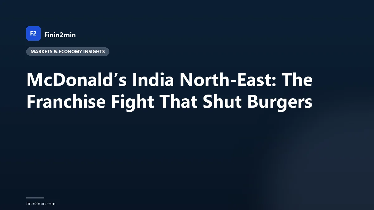 McDonald’s India North-East: The Franchise Fight That Shut Burgers