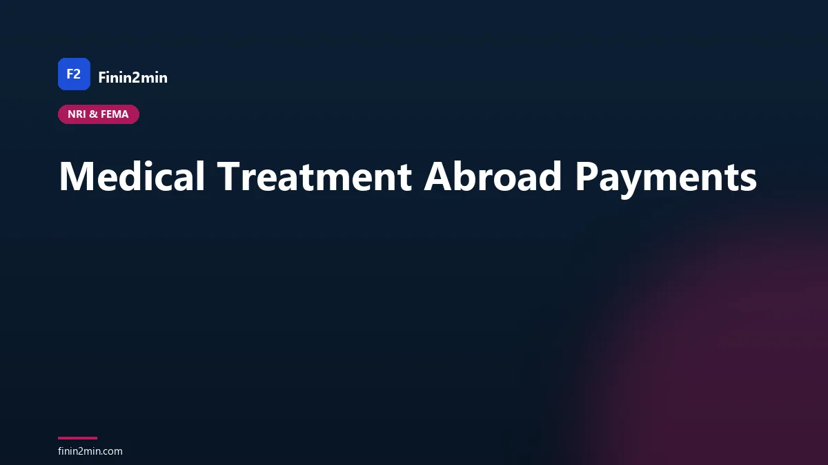 Medical Treatment Abroad Payments
