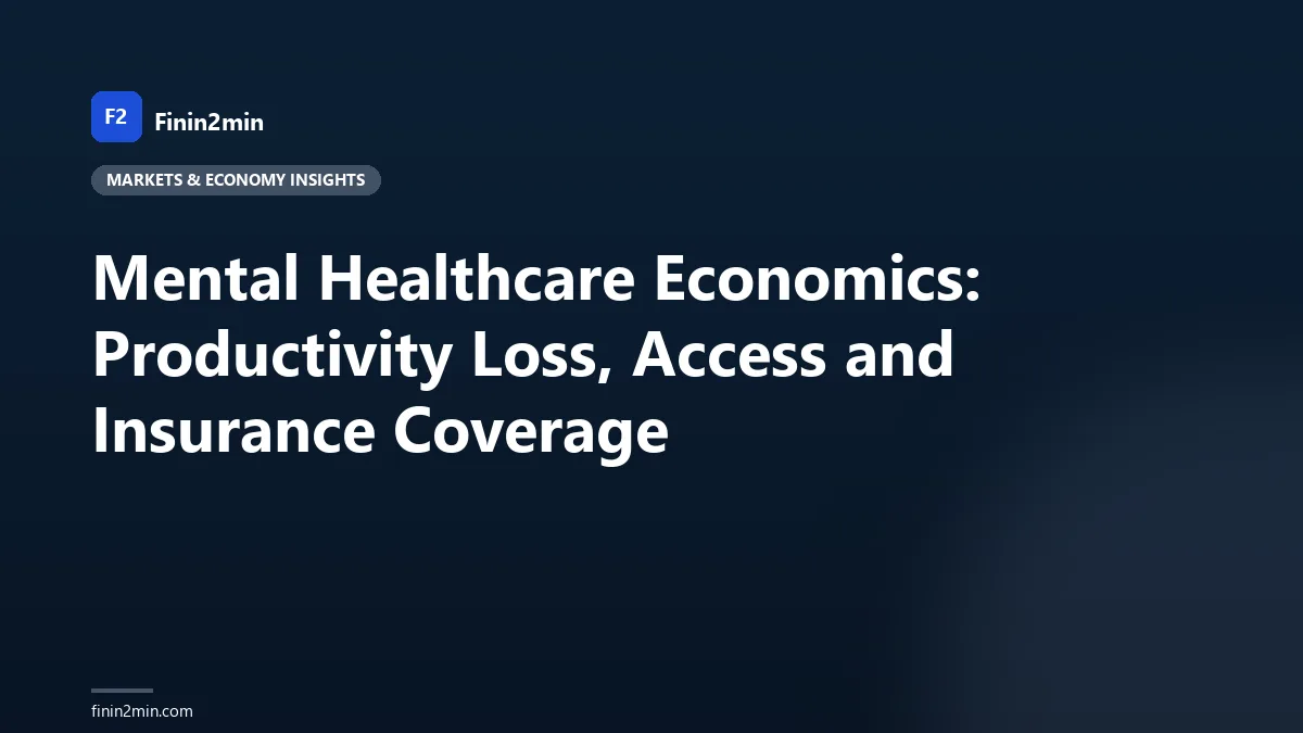 Mental Healthcare Economics: Productivity Loss, Access and Insurance Coverage