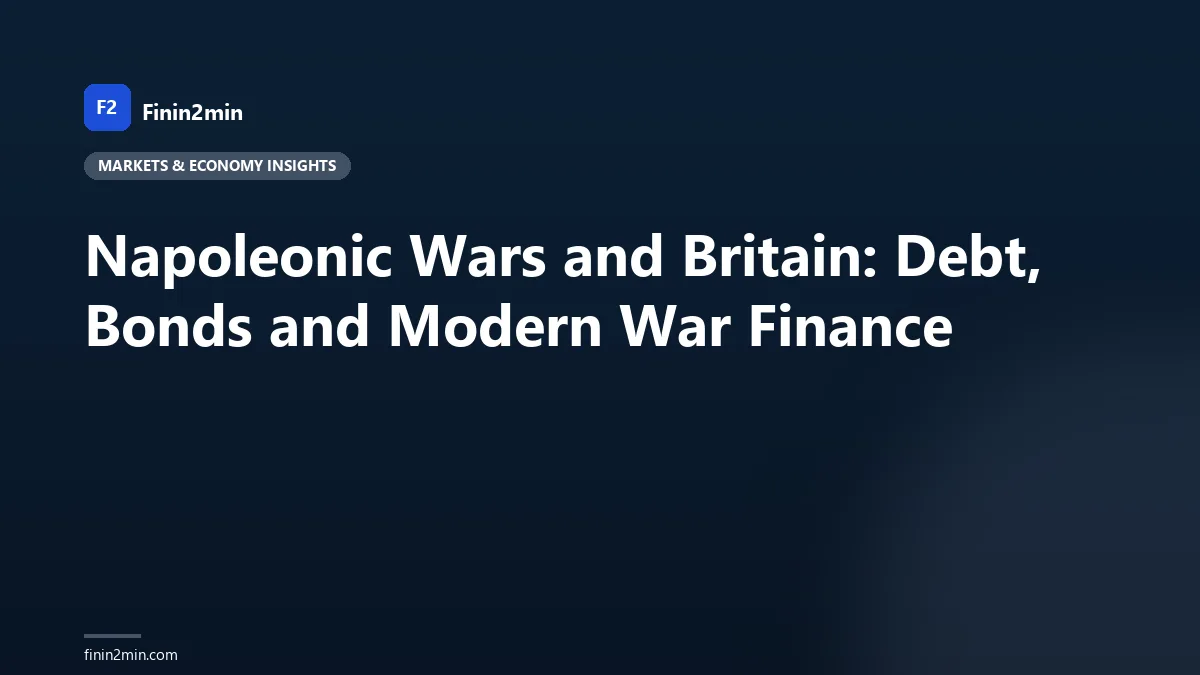 Napoleonic Wars and Britain: Debt, Bonds and Modern War Finance