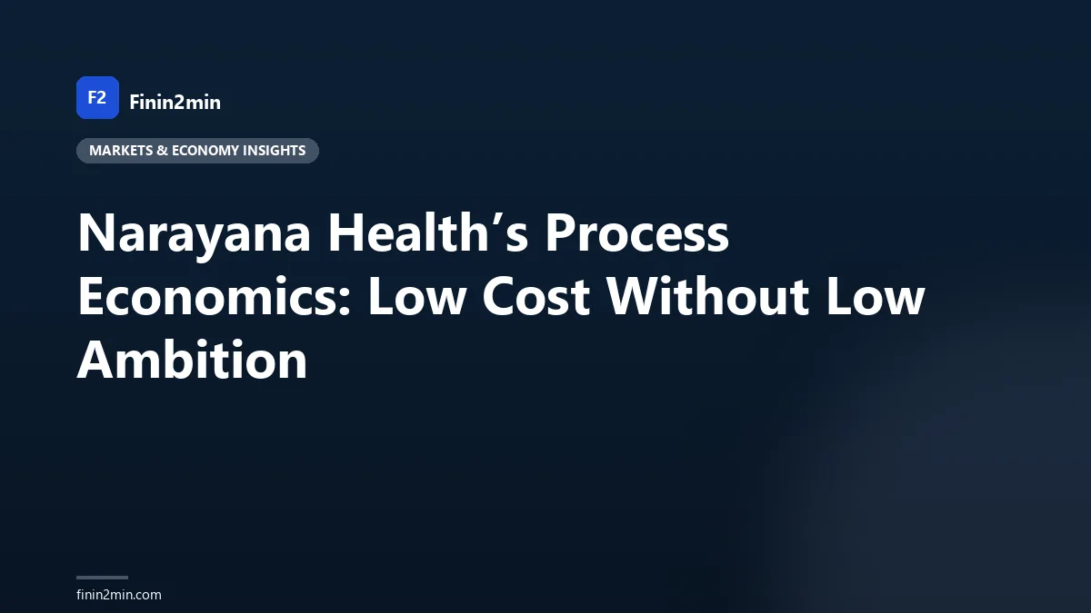 Narayana Health’s Process Economics: Low Cost Without Low Ambition