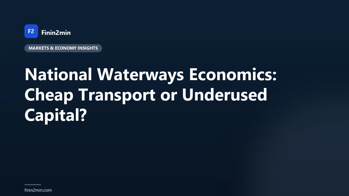 National Waterways Economics: Cheap Transport or Underused Capital?