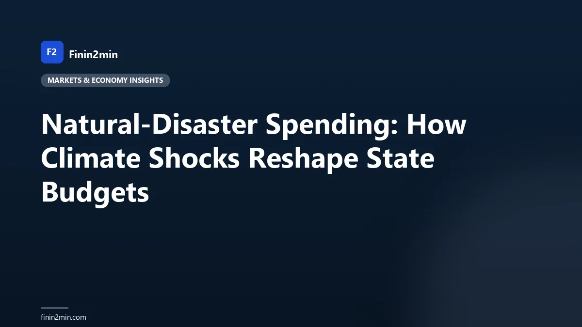 Natural-Disaster Spending: How Climate Shocks Reshape State Budgets