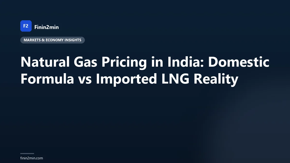 Natural Gas Pricing in India: Domestic Formula vs Imported LNG Reality