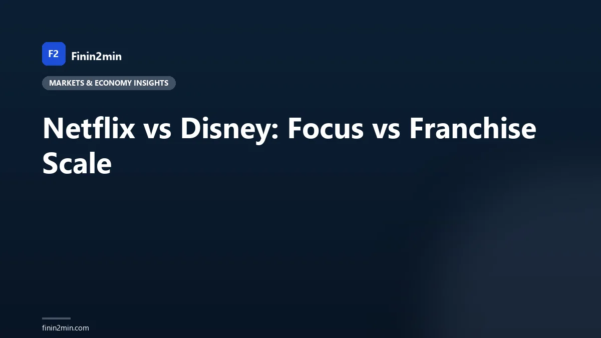 Netflix vs Disney: Focus vs Franchise Scale