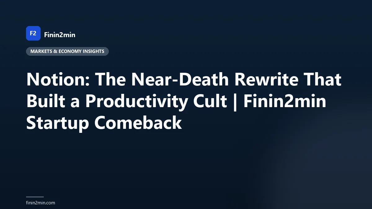 Notion: The Near-Death Rewrite That Built a Productivity Cult | Finin2min Startup Comeback