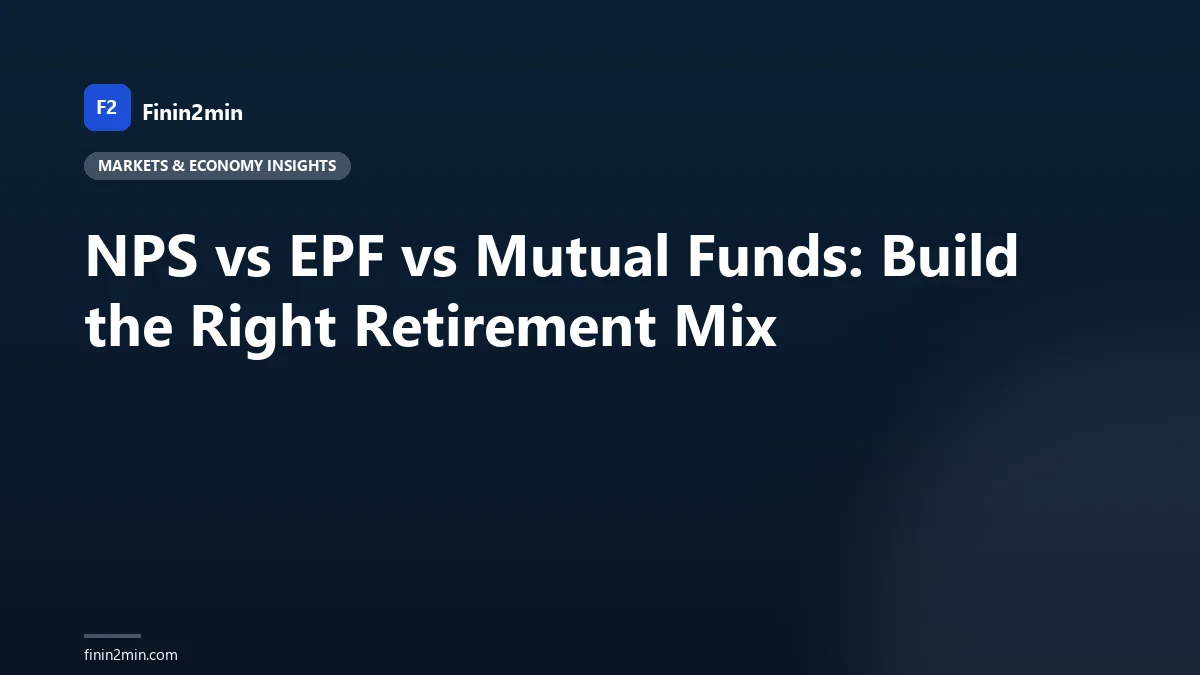 NPS vs EPF vs Mutual Funds: Build the Right Retirement Mix