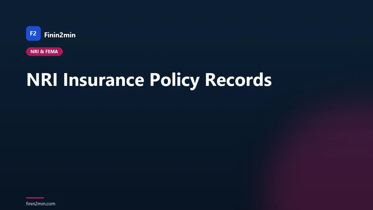 NRI Insurance Policy Records