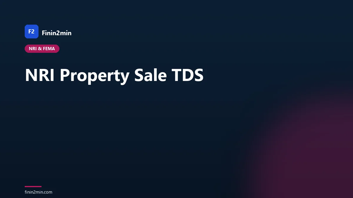 NRI Property Sale TDS