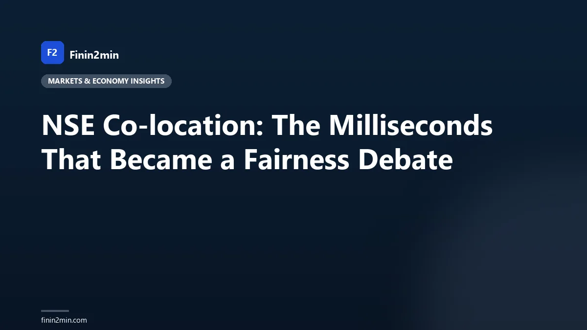 NSE Co-location: The Milliseconds That Became a Fairness Debate