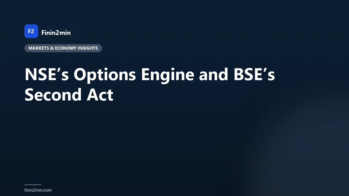 NSE’s Options Engine and BSE’s Second Act