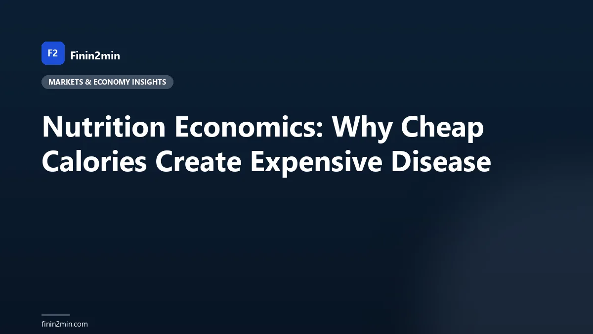 Nutrition Economics: Why Cheap Calories Create Expensive Disease