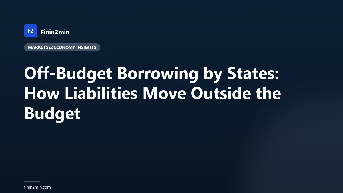 Off-Budget Borrowing by States: How Liabilities Move Outside the Budget
