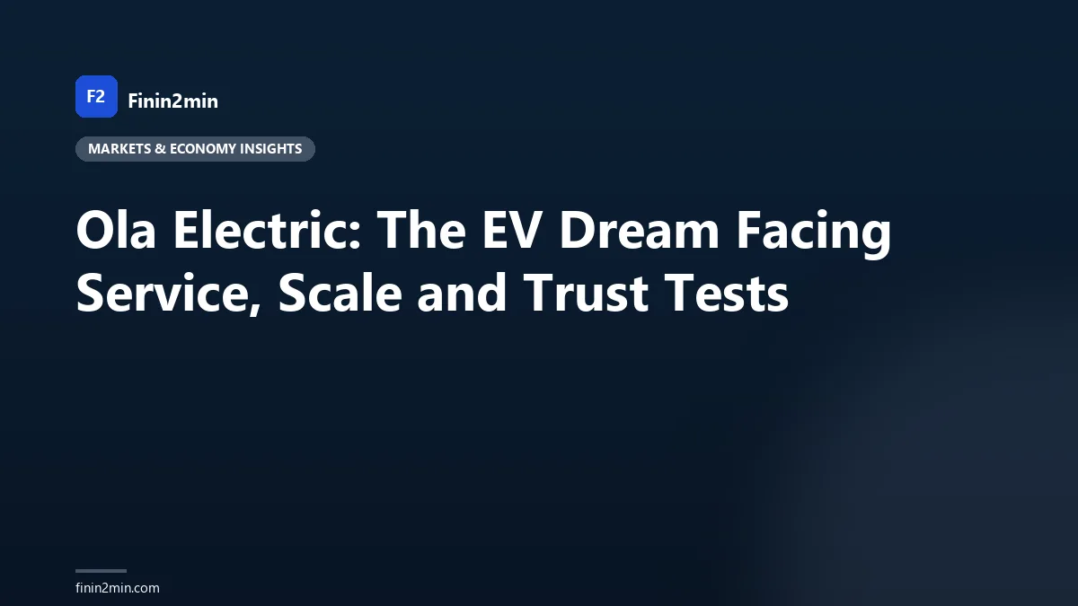 Ola Electric: The EV Dream Facing Service, Scale and Trust Tests