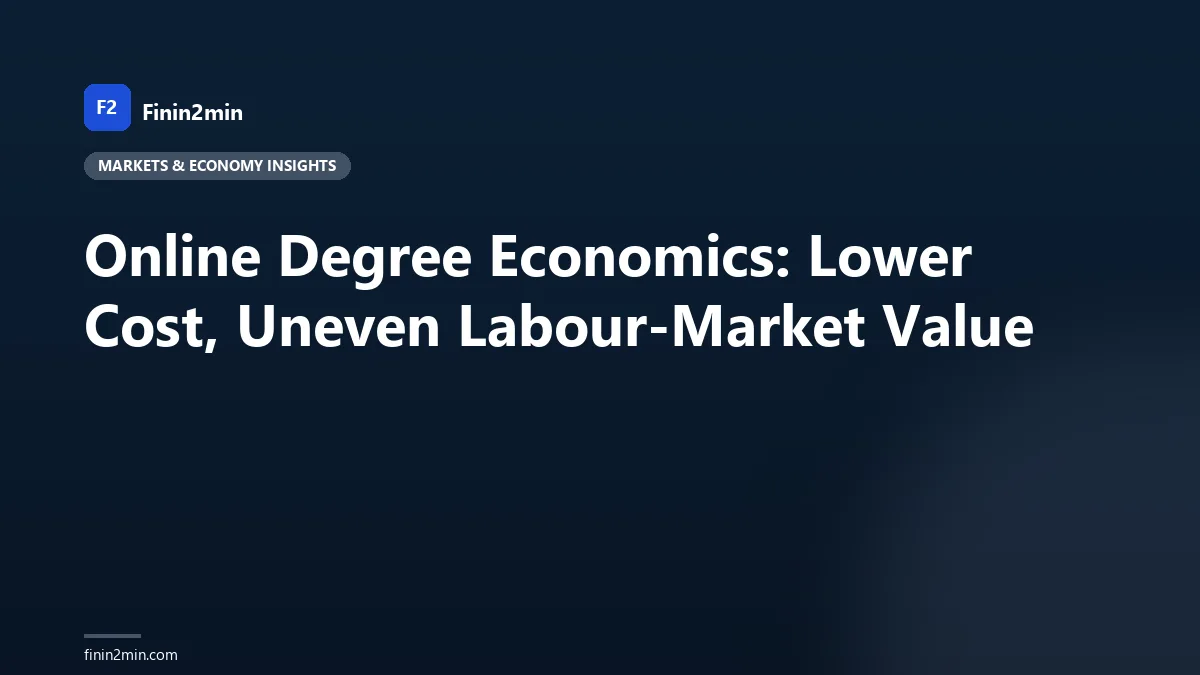 Online Degree Economics: Lower Cost, Uneven Labour-Market Value