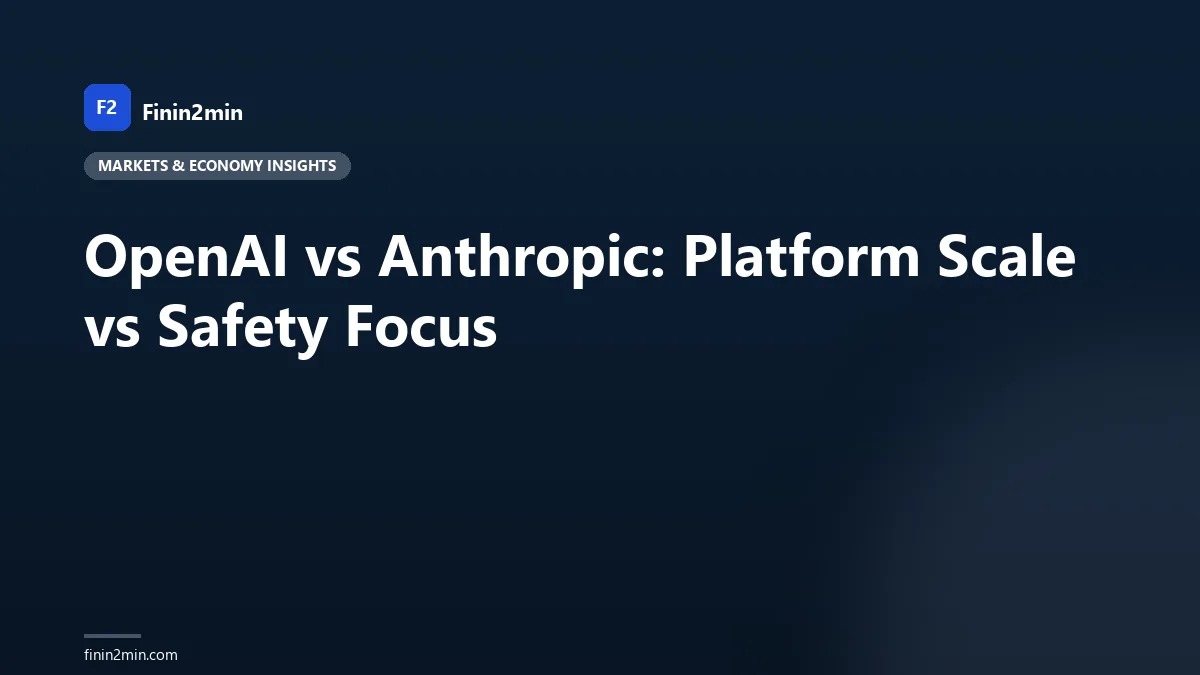 OpenAI vs Anthropic: Platform Scale vs Safety Focus