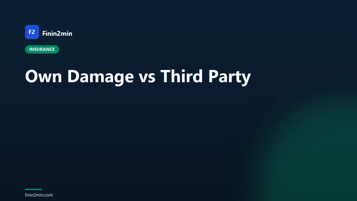 Own Damage vs Third Party