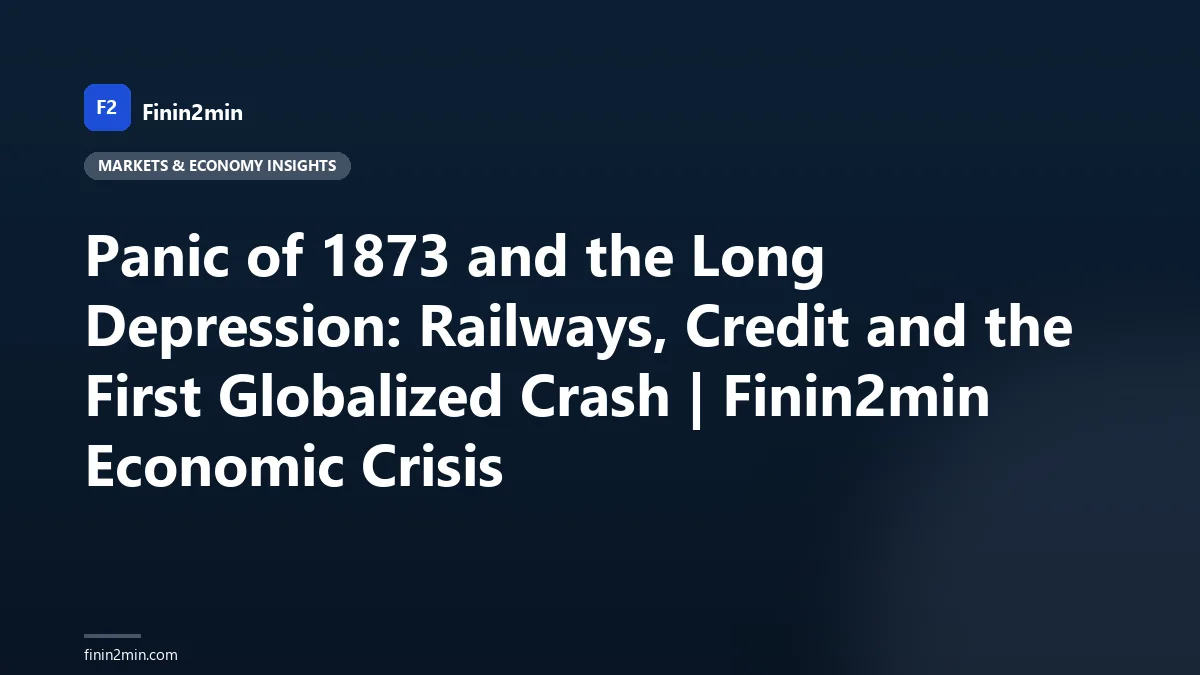 Panic of 1873 and the Long Depression: Railways, Credit and the First Globalized Crash | Finin2min Economic Crisis