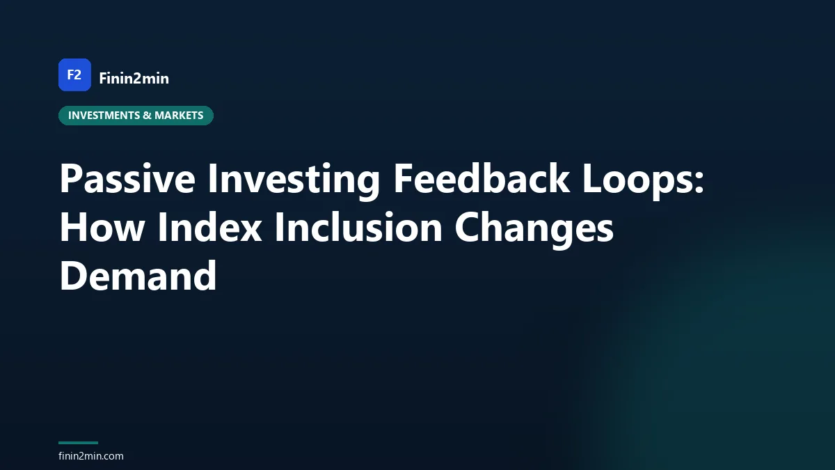 Passive Investing Feedback Loops: How Index Inclusion Changes Demand