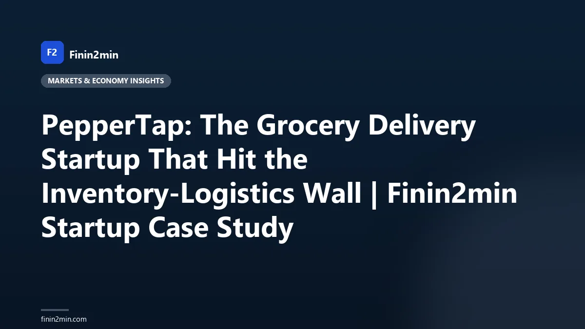 PepperTap: The Grocery Delivery Startup That Hit the Inventory-Logistics Wall | Finin2min Startup Case Study