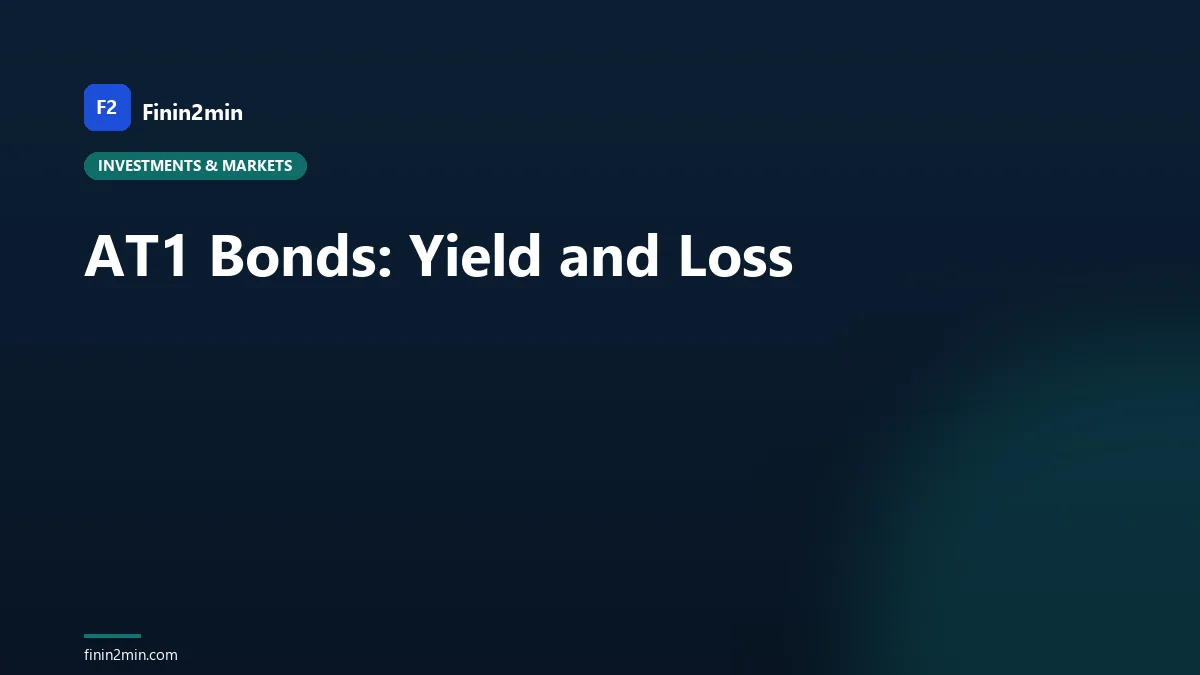 AT1 Bonds: Yield and Loss