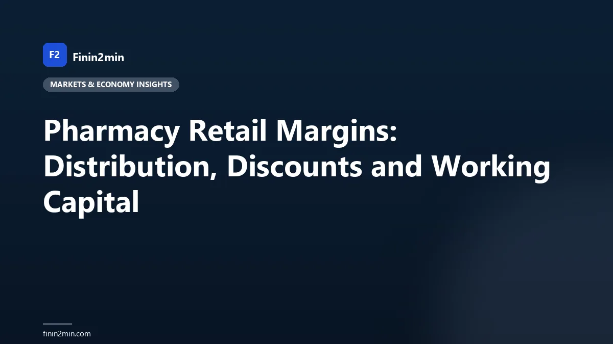 Pharmacy Retail Margins: Distribution, Discounts and Working Capital