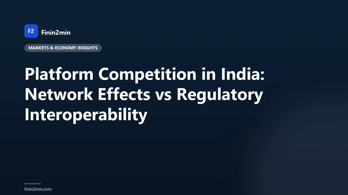 Platform Competition in India: Network Effects vs Regulatory Interoperability
