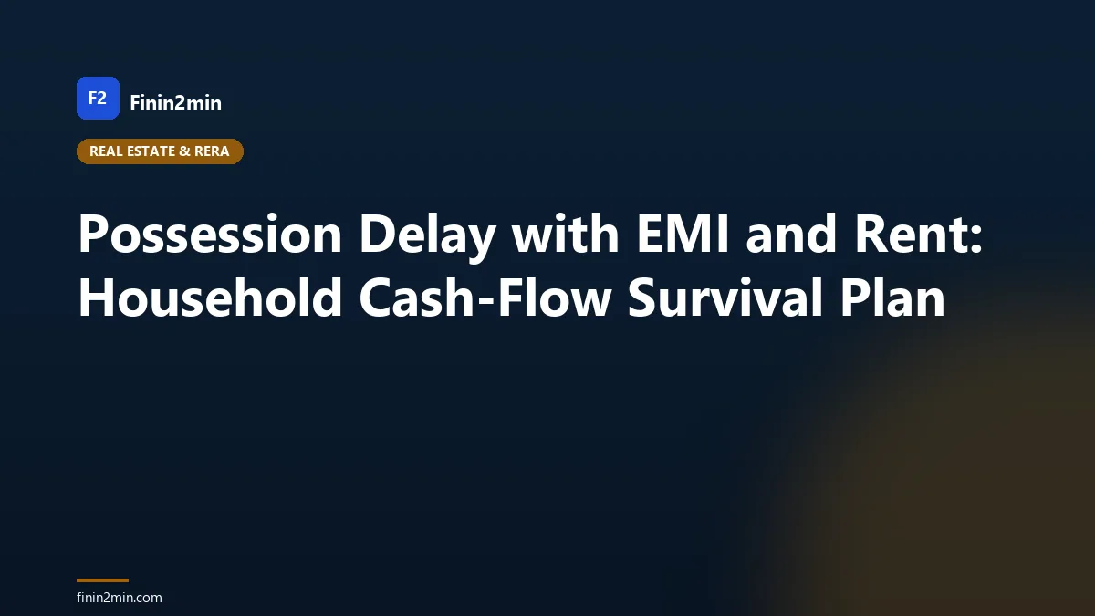 Possession Delay with EMI and Rent: Household Cash-Flow Survival Plan