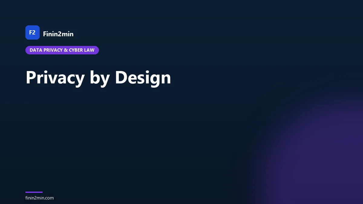 Privacy by Design