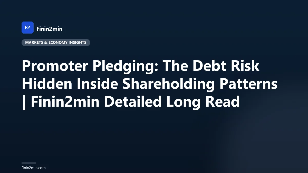 Promoter Pledging: The Debt Risk Hidden Inside Shareholding Patterns | Finin2min Detailed Long Read