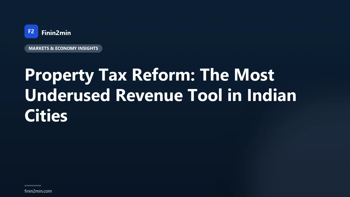 Property Tax Reform: The Most Underused Revenue Tool in Indian Cities