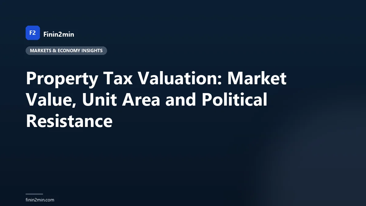 Property Tax Valuation: Market Value, Unit Area and Political Resistance