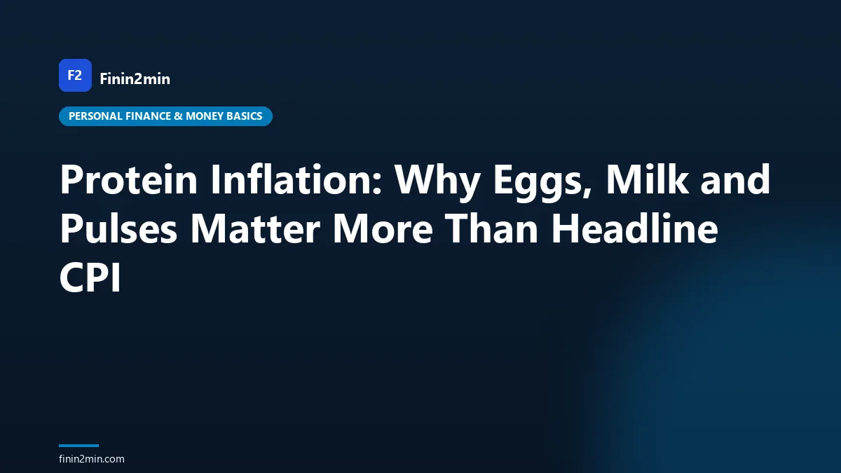 Protein Inflation: Why Eggs, Milk and Pulses Matter More Than Headline CPI