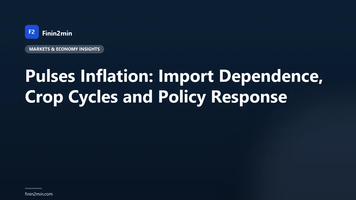 Pulses Inflation: Import Dependence, Crop Cycles and Policy Response