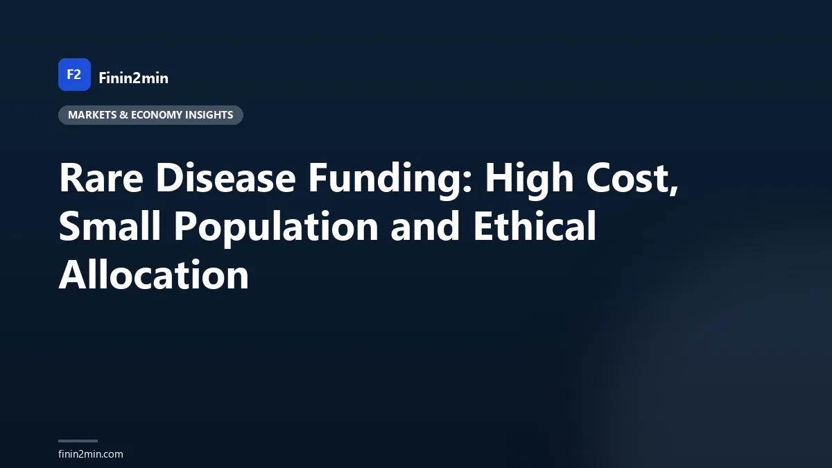 Rare Disease Funding: High Cost, Small Population and Ethical Allocation