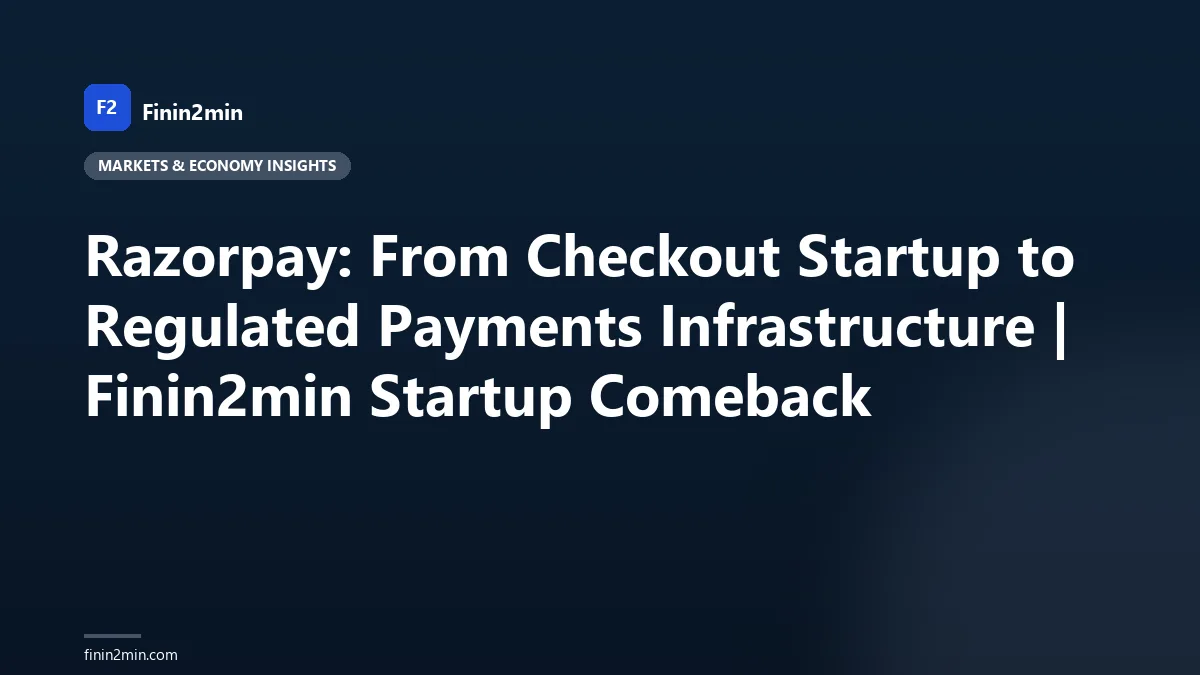 Razorpay: From Checkout Startup to Regulated Payments Infrastructure | Finin2min Startup Comeback