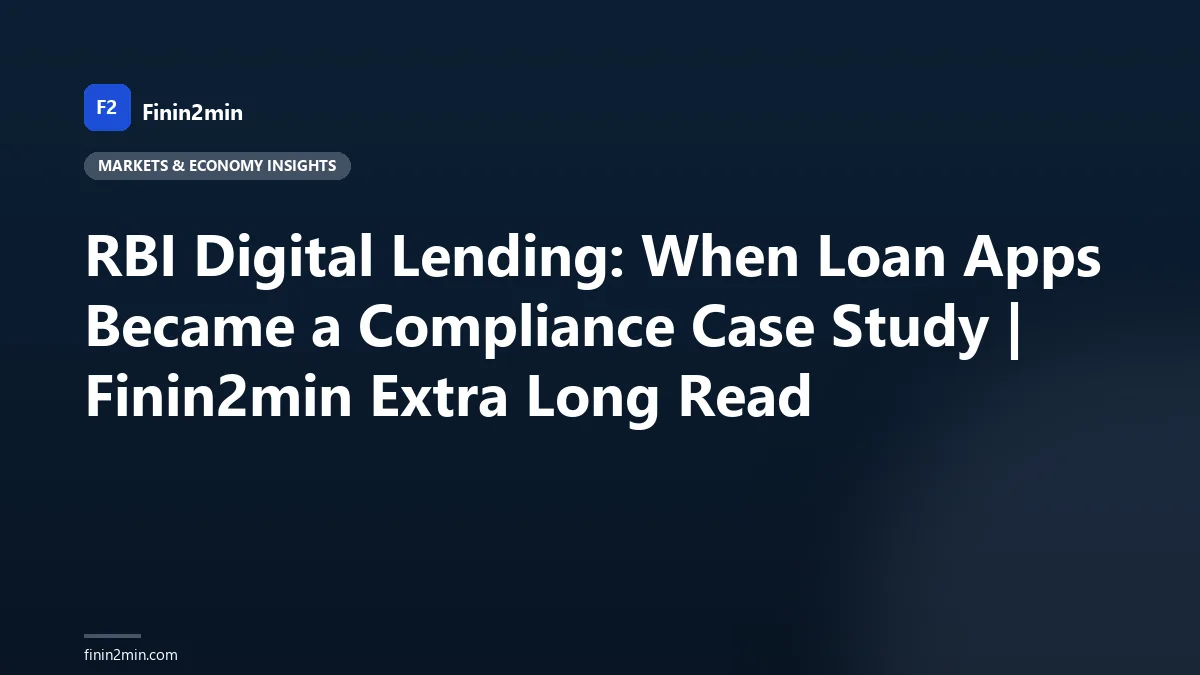 RBI Digital Lending: When Loan Apps Became a Compliance Case Study | Finin2min Extra Long Read