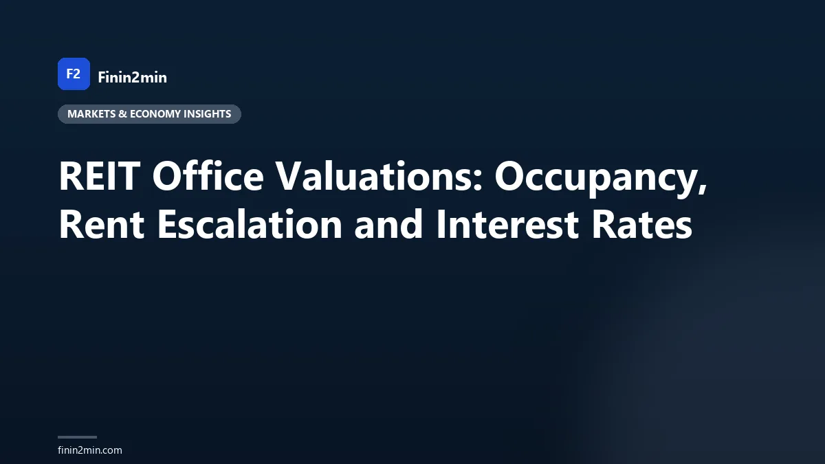 REIT Office Valuations: Occupancy, Rent Escalation and Interest Rates