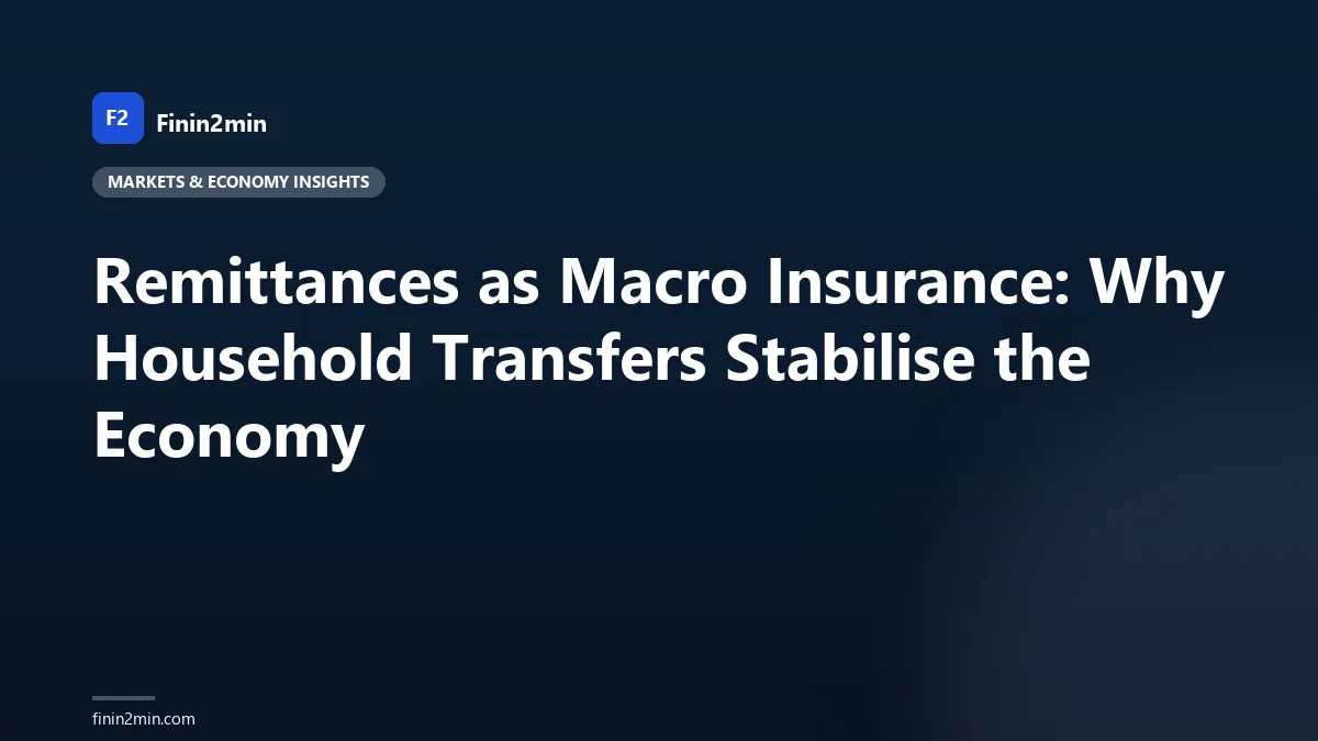 Remittances as Macro Insurance: Why Household Transfers Stabilise the Economy