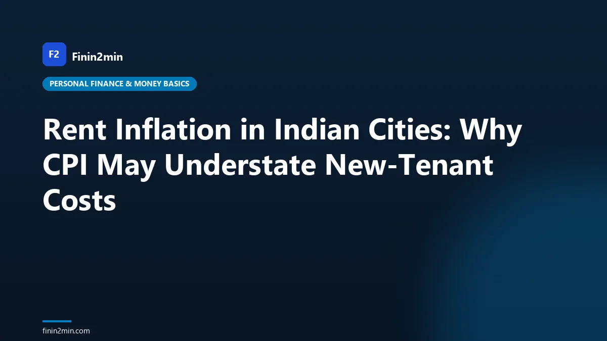 Rent Inflation in Indian Cities: Why CPI May Understate New-Tenant Costs