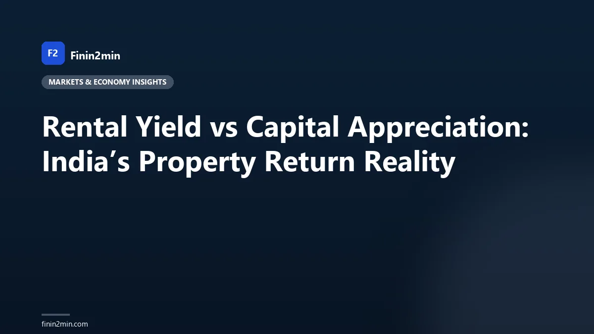 Rental Yield vs Capital Appreciation: India’s Property Return Reality