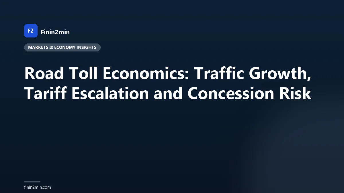 Road Toll Economics: Traffic Growth, Tariff Escalation and Concession Risk