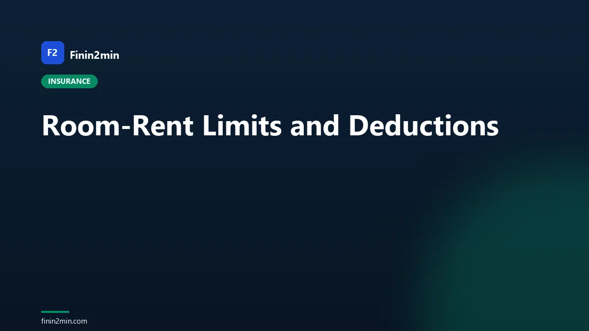 Room-Rent Limits and Deductions