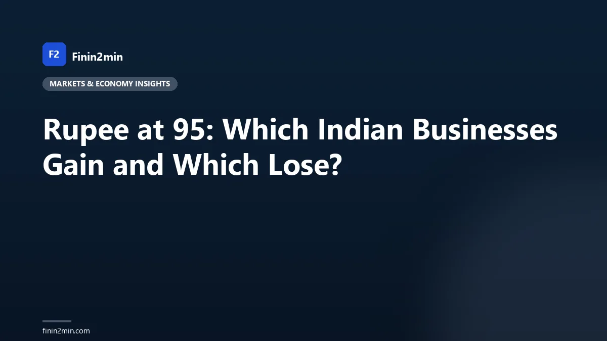 Rupee at 95: Which Indian Businesses Gain and Which Lose?